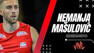 Nemanja Mašulović HIGHLIGHTS  Brazil 🇧🇷 🆚 Serbia 🇷🇸  Mens Volleyball VNL 2024 [upl. by Azarcon]