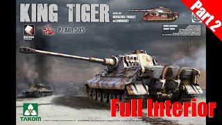 Takom 135 King Tiger tank with full interior  Part 2 [upl. by Quita]