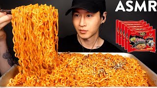 NUCLEAR FIRE NOODLES CHALLENGE 2X SPICY  THANK YOU FOR 1 MILLION SUBSCRIBERS  Zach Choi ASMR [upl. by Yennek]