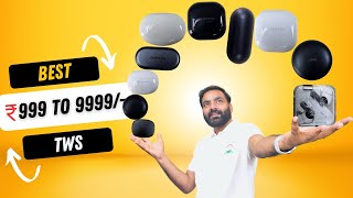 I Bought Best TWS From ₹ 1000 to under 10000  ANC Wireless Charging Dolby Atmos  Earbuds 2023 [upl. by Breen]