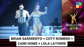 BRIAN SARMIENTO  COTY ROMERO  CAMI HOMS  Bailando2023  Programa completo 241123 [upl. by Maidel]