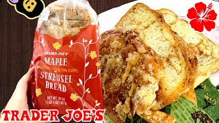 Maple Streusel Bread  Trader Joe’s Product Review [upl. by Noid189]