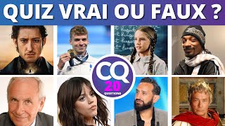 🔍 Quiz  20 Questions Vrai ou Faux  Testez vos connaissances en Famille  🎉 [upl. by Nnylyt591]