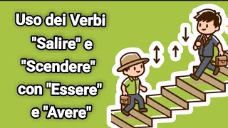 Come Usare Essere e Avere con Scendere e Salire Spiegazione Facile  Grammatica italiana [upl. by Jarrid]