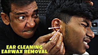 Ear Massage with Oil  Earwax Removal by Asim Barber  Head Massage  Neck Cracking  Ear Clean ASMR [upl. by Garth]