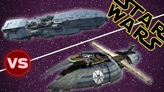 Dreadnaught Heavy Cruiser vs Munificent Class Light Frigate  Star Wars Who Would Win [upl. by Judenberg552]