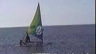 Fabriquer un catamaran  Make a boat with 2 olds sailboards [upl. by Jewelle]