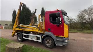 2018 DAF 14 Ton Skip Loader  FN68 HWH [upl. by Thorma]