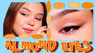 HOW TO DO MAKEUP FOR ALMOND EYE SHAPE  how to get to know your face [upl. by Aalst]