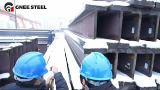 Universal Steel Columns H Beam hbeam beamsteel beamwork machine steel factory ibeam [upl. by Pahl]