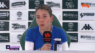 Rueda de prensa de Millonarios Femenino tras su partido ante Cali [upl. by Ollopa]