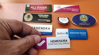 Acrylic Epoxy Resin Pocket Name Plate Badges Maker Delhi Shipping All Over India [upl. by Lucilia]