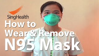 N95 3M mask How to Wear and Remove [upl. by Yessac846]