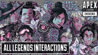 NEW All Legends Interaction with MURALS in Big Maude  Apex Legends [upl. by Osi]