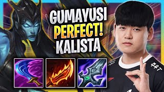 GUMAYUSI PERFECT GAME WITH KALISTA  T1 Gumayusi Plays Kalista ADC vs Jinx  Bootcamp 2023 [upl. by Nahguav]