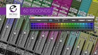 How Do I Colour My Tracks In Pro Tools Explained In Under A Minute [upl. by Leopold257]