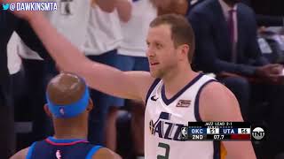 Joe Ingles vs Paul George INTENSE Duel WCR1 Game 4 PG With 32 Joe With 20  FreeDawkins [upl. by Rudie]