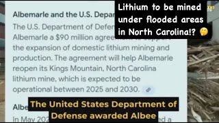 Plans Approved To Mine Lithium Under North Carolina Flooded Towns [upl. by Dode]