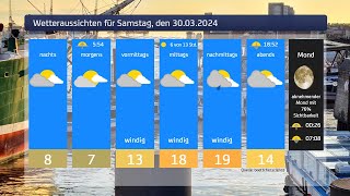 Das Wetter für Samstag den 30032024 [upl. by Yurik381]