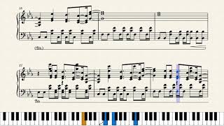 Space Song by Beach House Piano Arrangement Sheet Music [upl. by Lib]