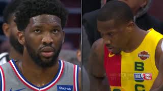 Eric Bledsoe Gets EJECTED After Throwing The Ball At Joel Embiid  Bucks vs 76ers  April 4 2019 [upl. by Homere]