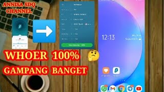 CARA MEMBUAT WHOER 100  HOW ACTIVE WHOER FOR 100 [upl. by Anuat]