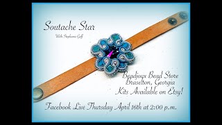 Soutache Star Slide Bracelet Class [upl. by Ania]