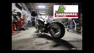 HONDA SHADOW 94 APE HANGER vt600 bobber steed [upl. by Mansur1]