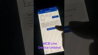 How To Unbind MCB Live App from Devices  MCB Live  Trusted Devices [upl. by Gentry]