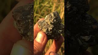 Natural Flower Shaped Pyrite Crystal pyrite pyritestone flower golden nature wow calm song [upl. by Abran]