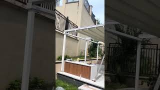 Fully Opened Waterproof PVC Retractable Roof Awning Canopy [upl. by Rad]