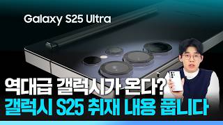 갤럭시 S25 출시 루머 총정리 현존 최고 성능에 역대급 가격 출시일 디자인 색상  One UI 7 소식까지 형테크 [upl. by Nolava]