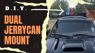 DIY Jerrycan MountRoof RackRear Bumper diy overlanding offroad fuel water 4runner [upl. by Yeltnarb]