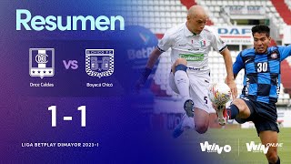 Once Caldas vs Boyacá Chicó resumen y goles  Liga BetPlay Dimayor 2023I  Fecha 16 [upl. by Tullius]