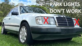 Mercedes Parking Lights Dont Work  The illumination or lighting control module 300e W124 [upl. by Atiuqaj604]