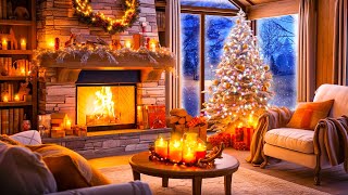 Best Classic Christmas Music With Fireplace 🎄Christmas Living Room Fireplace 🔥 Christmas Carols 2024 [upl. by Merta]