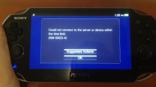 HOW TO FIX PSVita Not Connecting Online Anymore [upl. by Ilesara940]