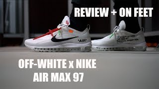 Review  On Feet  OffWhite x Nike quotTHE TENquot Air Max 97 [upl. by Erdah]