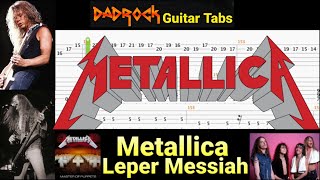 Leper Messiah  Metallica  Guitar  Bass TABS Lesson [upl. by Ordnassela]