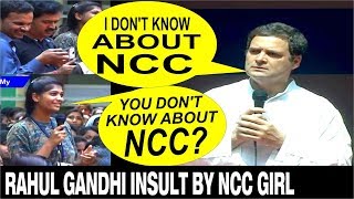 Rahul Gandhi does not know about NCC  INSULT by Student in Mysuru [upl. by Ifill]