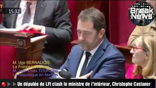 UN DEPUTE LFI CLASH LE MINISTRE DE LINTERIEUR CHRISTOPHE CASTANER [upl. by Umberto]