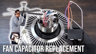 How to Replace the Capacitor in a Ceiling Fan [upl. by Hanus575]