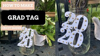 How To Make a Graduation Centerpiece Using Cricut [upl. by Ilse]