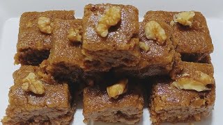 Walnut Barfi Walnut HalwaAkhrot ki Barfi [upl. by Bendix]