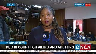 Thabo Bester  Duo in court for aiding and abetting [upl. by Liss]