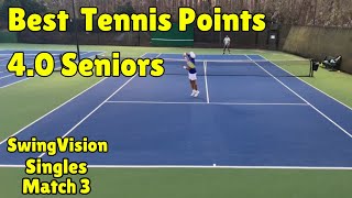 Watch best of senior tennis Top five points Match 3 [upl. by Anabahs903]