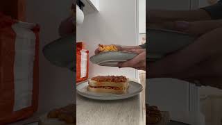 Let’s make the VIRAL cheese amp bean toastie in the air fryer 👩🏽‍🍳 airfryer foodie airfry [upl. by Garcon]