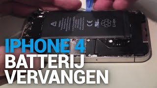 iPhone 4 batterij vervangen  Fixjenl [upl. by Hanae818]