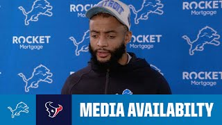 Detroit Lions players meet with the media  2024 NFL Regular Season Week 10 Lions at Texans [upl. by Timi647]