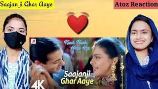 Saajan Ji Ghar Aaye Reactionsalman khan Song Reactionsalman khan songKajol song atoz reaction [upl. by Ytisahcal]